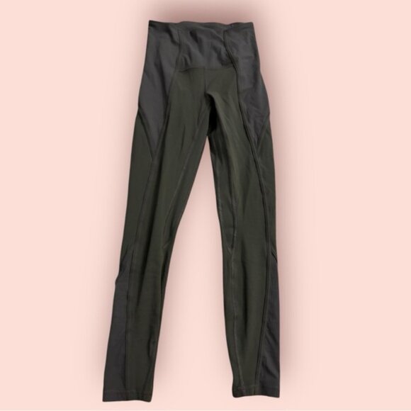 Lululemon Align Ribbed Panel High-Rise Tight 25"Carob Brown size 2 leggings - Picture 3 of 5